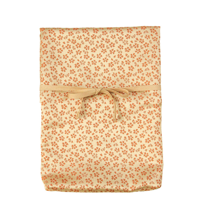 「粉骨用金襴袋 紐仕様 橙色」 手元供養 納骨袋 遺骨の保管 納骨 粉骨 洗骨