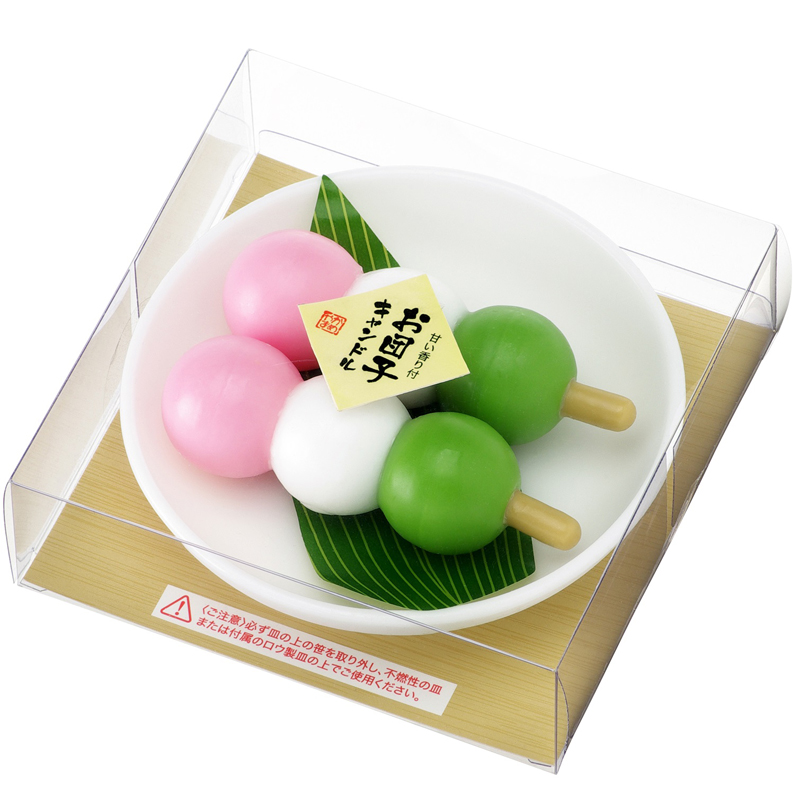 「お団子キャンドル（笹）」カメヤマ 故人の好物シリーズ ろうそく