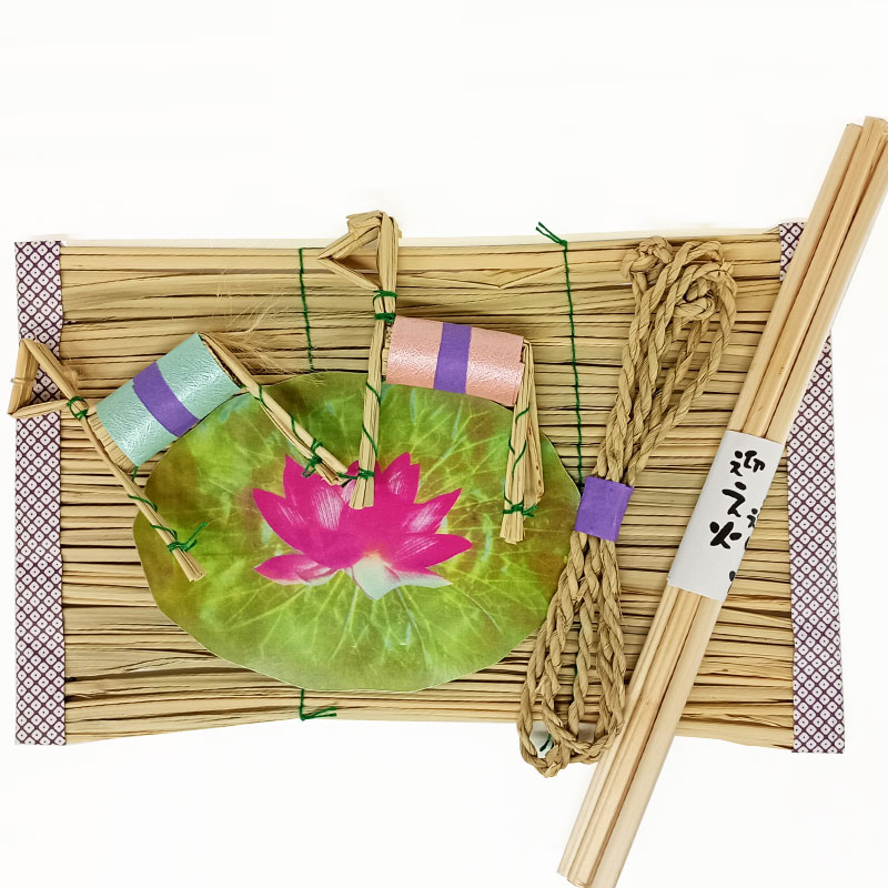 「お盆ですね ミニ 5点セット」真菰 まこも ハス 麻がら 精霊馬