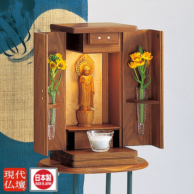 現代仏壇「グレイン」上置き仏壇 ミニ 仏壇