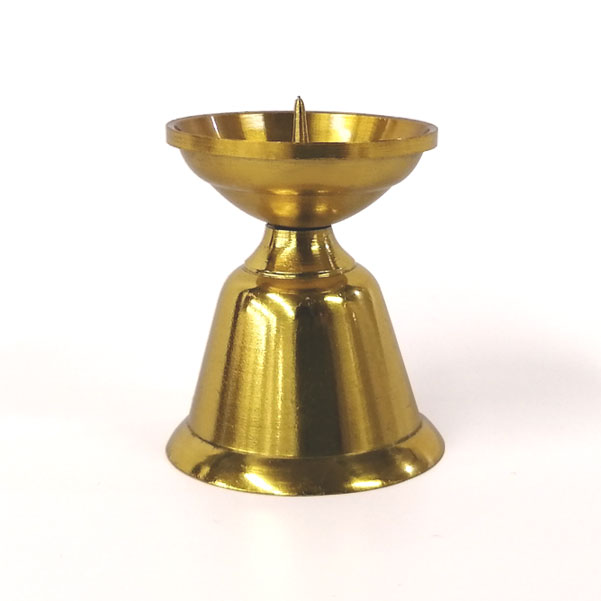 ローソク立(ダルマ)  金色 「ダルマ火立 大」