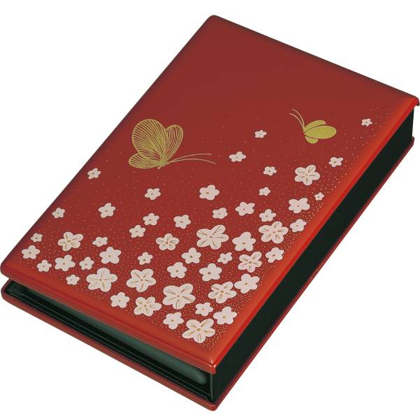位牌 マインドアルテ「花と蝶　朱」