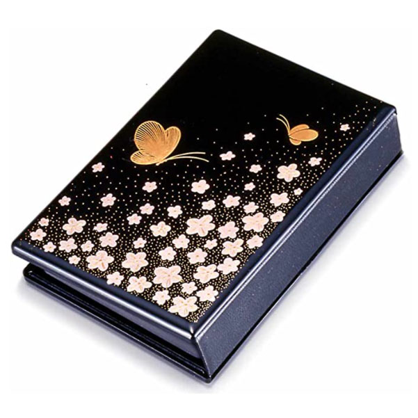 位牌 マインドアルテ「花と蝶　黒」