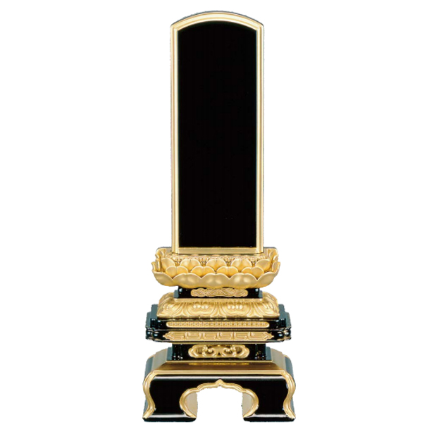 上塗り位牌「極上千倉吹蓮華 面紛 裏金」