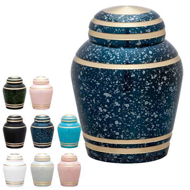 ミニ骨つぼ 手元供養 「ミニ骨つぼ シンプルモダン スターライトブルー」