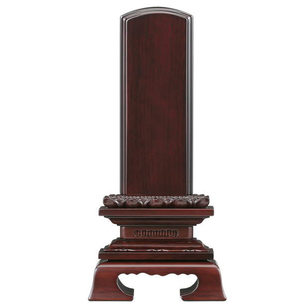 唐木位牌「紫檀上蓮華付春日」