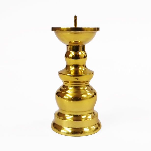 ローソク立て「ダルマ火立て 金色 2.0寸」ろうそく立て 仏具 ロウソク立て