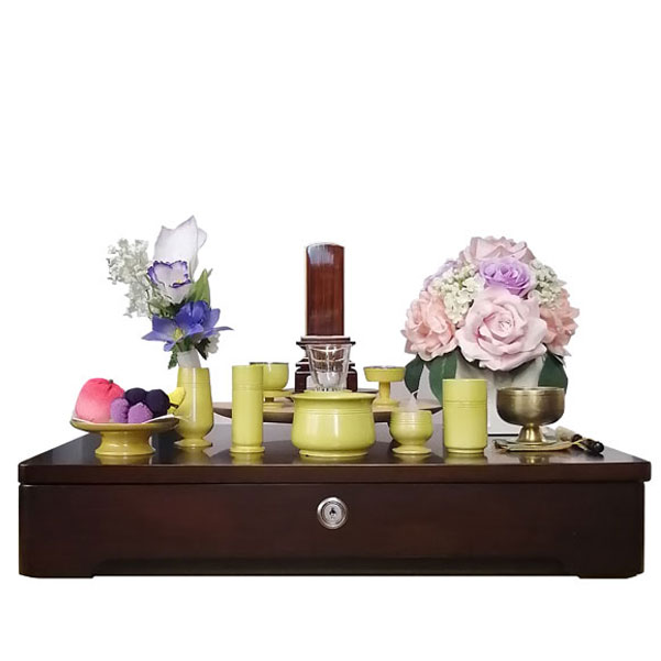 「日本堂オリジナル お参り壇 紫檀調」 手元供養 遺骨の保管 納骨 粉骨 洗骨