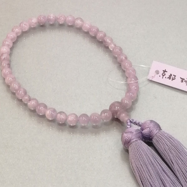 数珠 女性用「藤雲石」正絹古都房付き