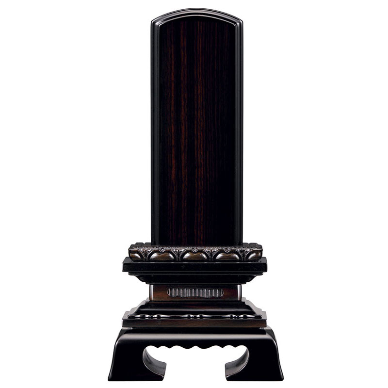 唐木位牌「黒檀上蓮華付春日」