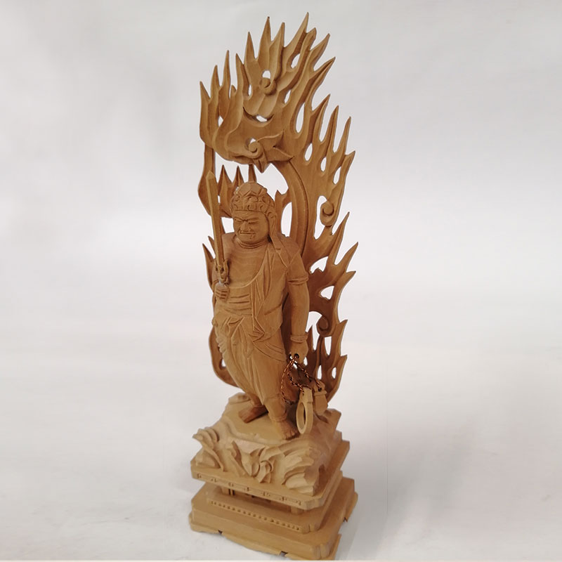 アウトレット 在庫処分 総柘植 不動明王