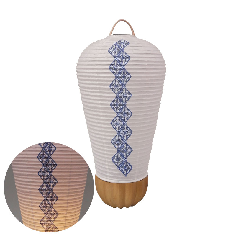 「モダンあかりNOW 住吉 レトロ 岐阜 菊紋様」盆提灯 盆ちょうちん ミニ盆提灯